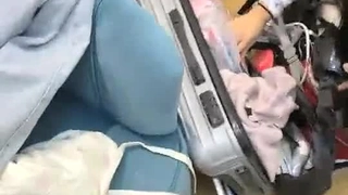 继兄弟利用卡在桌子上的拉丁少女 - 紫罗兰宝石